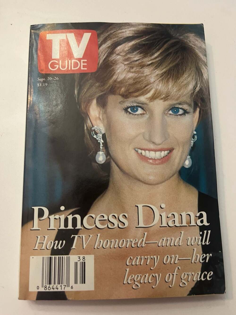 Vintage TV Guide Magazine September 20-26 1997 Princess Diana Memorial Cover